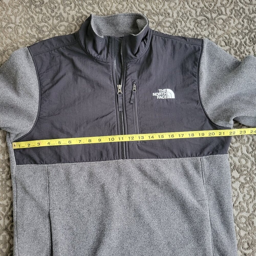 The North Face Men’s ½ Zipper Front Fleece Pullover Black/Gray Size M Medium - Picture 9 of 10